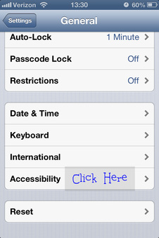 Accessibility iOS 6