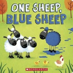 5 Favorite Board Books by Nikki Schwartz at SpectrumPsychological.net, One Sheep, Blue Sheep